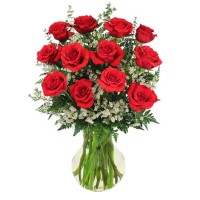 24 RADIANT ROSES RED ROSES ARRANGEMENT
